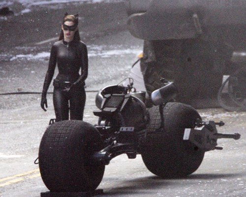 Catwoman and the Batpod