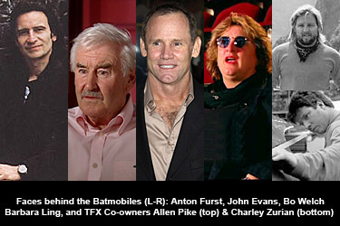 Anton Furst, John Evans, Bo Welch, Barbara Ling, and TFX Co-owners Allen Pike & Charley Zurian
