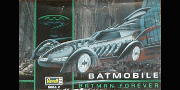 DC COMICS Batman 1995 Forever Film Batmobil Metalle Druckguss Spielzeug Auto